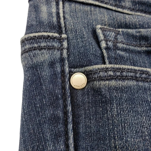 Athleta Skulptek Skinny Jeans Mid Rise Dark Wash Denim - Picture 2 of 7